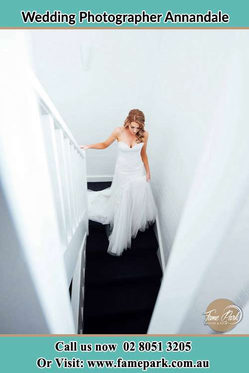 Photo of the Bride going down the stair Annandale NSW 2038