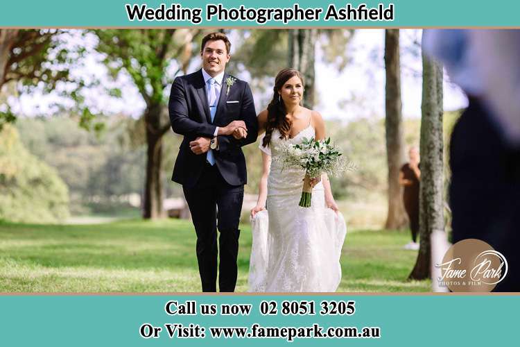 Photo of the Groom and the Bride walking Ashfield NSW 2131