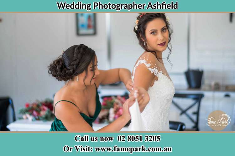 Photo of the Bride and the bridesmaid getting ready Ashfield NSW 2131