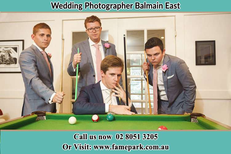 Photo of the Groom and the groomsmen Balmain East NSW 2041