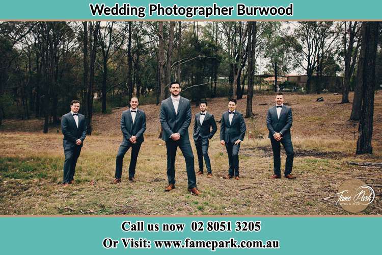 Photo of the Groom and the groomsmen Burwood NSW 2134