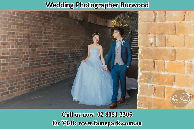 Photo of the Bride and the Groom walking Burwood NSW 2134