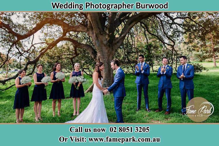 Photo of the Groom and the Bride with the entourage Burwood NSW 2134