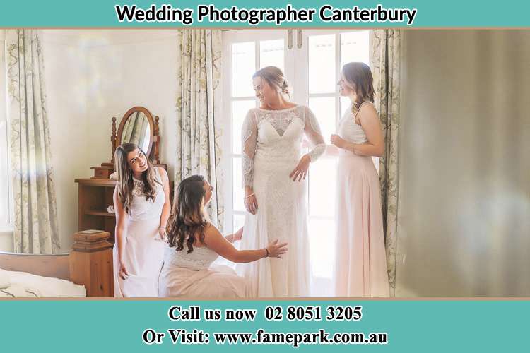 Photo of the Bride and the secondary sponsor preparing Canterbury NSW 2193