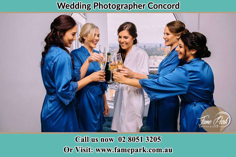 Photo of the Bride and the bridesmaids Concord NSW 2137