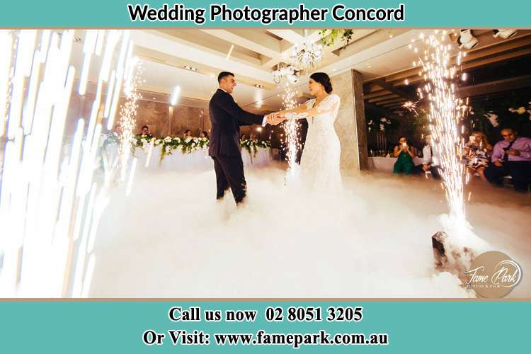 Photo of the Groom and the Bride dancing on the dance floor Concord NSW 2137