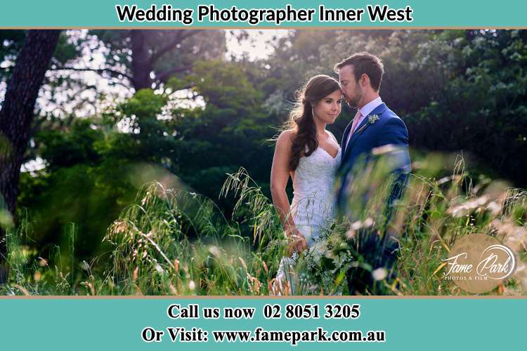 Photo of the Bride and the Groom inside the garden Inner West