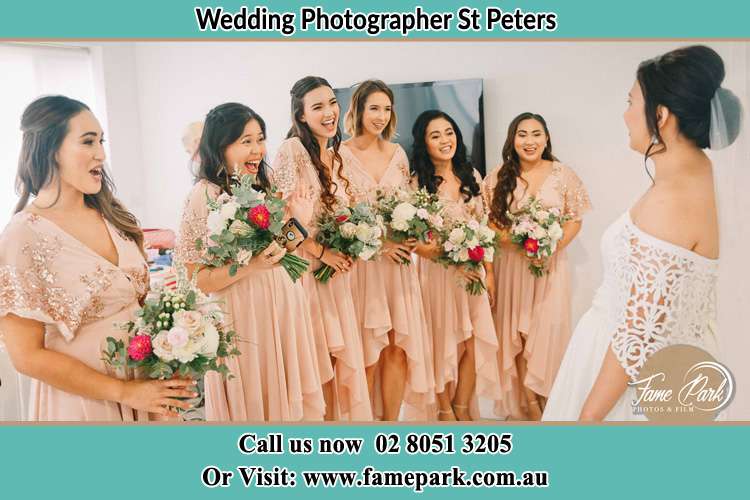 Photo of the Bride and the bridesmaids St Peters NSW 2044