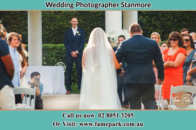 Photo of the Bride with her father walking the aisle Stanmore NSW 2048