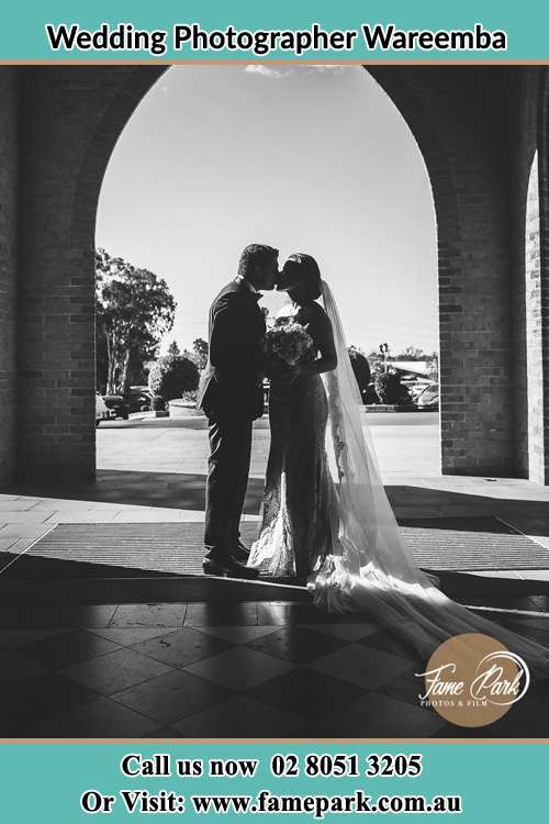 Photo of the Groom and the Bride kissing Wareemba NSW 2046